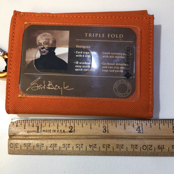 Columbia Nylon Triple Fold Wallet/ Card Holder NWOT - Picture 9 of 10